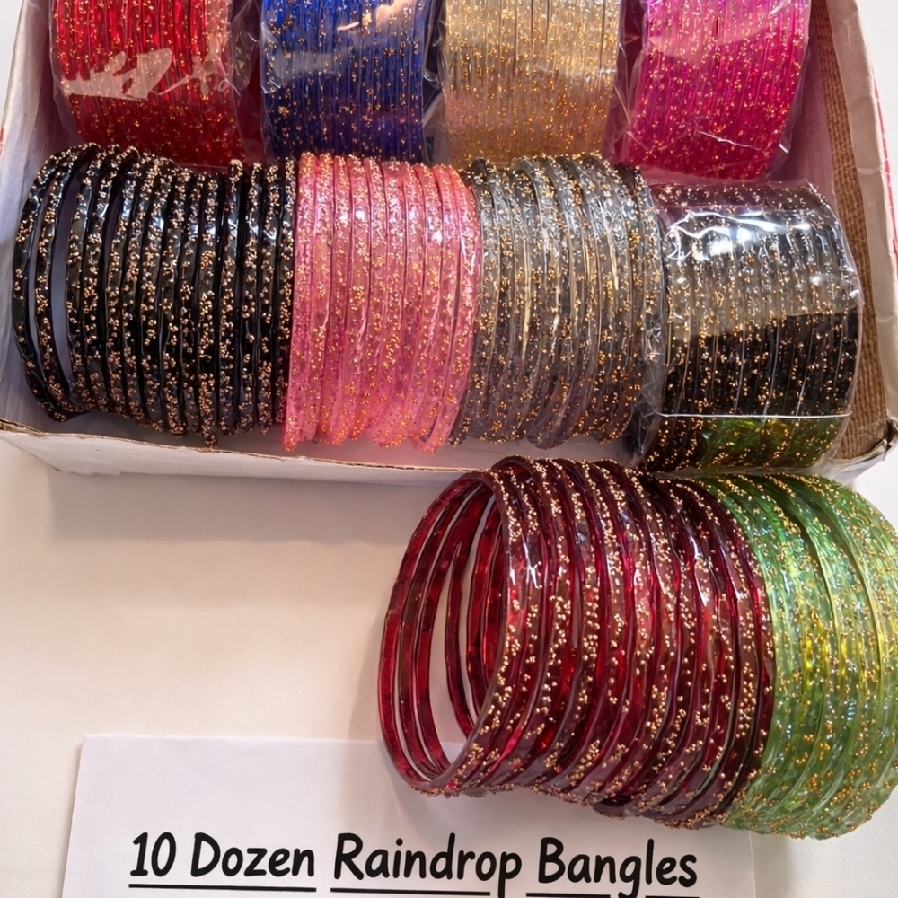 Sparkling Multicolor Bangle Set - image 2